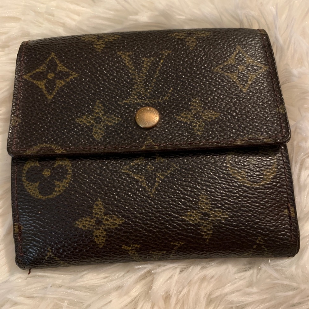 Louis Vuitton compact double lock wallet